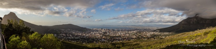 Panoramic views from the foot of Table Mountain.