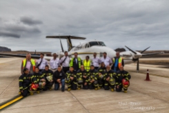 Crew, Airport firefighters, Basil Read Bosses.