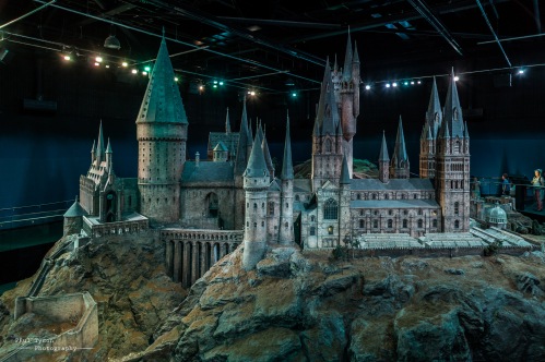 The actual Hogwarts used in wide angle shots. This is breathtaking. It's a fantastic model in the photograph but when you see it in front of you it really is something special. Look at the people stood around to the right hand side get an idea of the scale of this.
